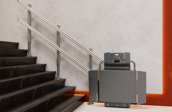 Šikmá schodišťová plošina Logic pro osoby na vozíku 1, VECOM